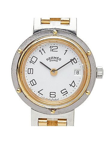 Hermès Hermes Clipper Watch CL4.220 Quartz White Dial Stainless Steel Women's HERMES (view 1)