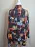 Ali Miles Print Multi Color Button-Down Shirt Size 1X - photo 5