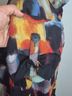 Ali Miles Print Multi Color Button-Down Shirt Size 1X - photo 4