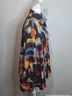 Ali Miles Print Multi Color Button-Down Shirt Size 1X - photo 3