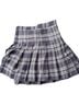 DAZY Plaid Black Gray Casual Skirt Size M - photo 2