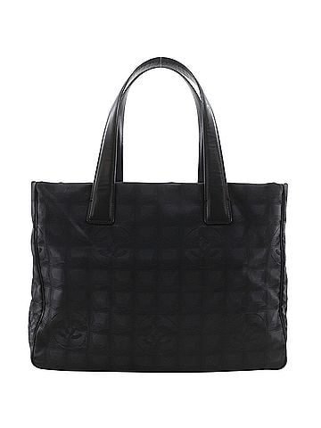 Chanel Chanel New Travel Line Tote MM Bag A15991 Nylon Canvas Black A4 Women's (view 1)