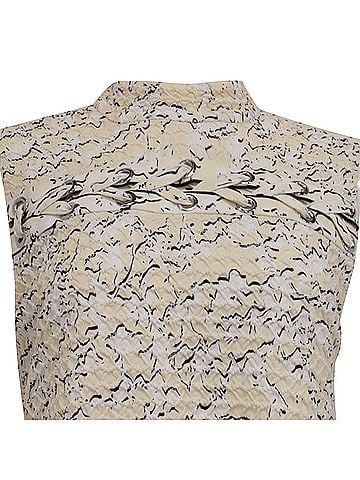Proenza Schouler Proenza Schouler Printed Georgette Top in White Silk (view 2)