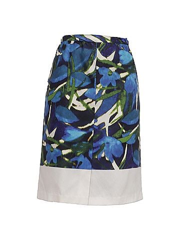 Dries Van Noten Dries Van Noten Printed Knee Length Skirt in Multicolor Silk (view 1)
