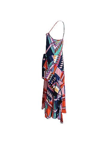 Diane von Furstenberg Diane Von Furstenberg Josie Sleeveless Midi Dress in Multicolor Silk (view 2)