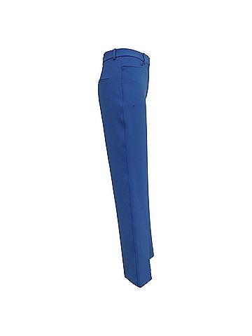 Victoria Beckham Victoria Beckham High-Rise Trousers in Blue Polyester (view 2)