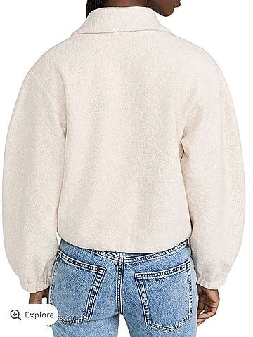 Amanda Uprichard Como Bomber Jacket Jacket (view 2)