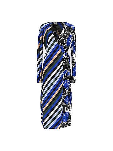 Diane von Furstenberg Diane Von Furstenberg Tilly Midi Wrap Dress in Multicolor Polyester (view 1)