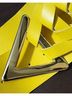 Retro 100% Faux Leather Yellow Belt Size S - photo 6