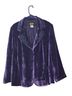 Bob Mackie 70% Rayon 30% Silk 100% Polyester Solid Purple Blazer Size 1X - photo 2