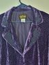 Bob Mackie 70% Rayon 30% Silk 100% Polyester Solid Purple Blazer Size 1X - photo 3