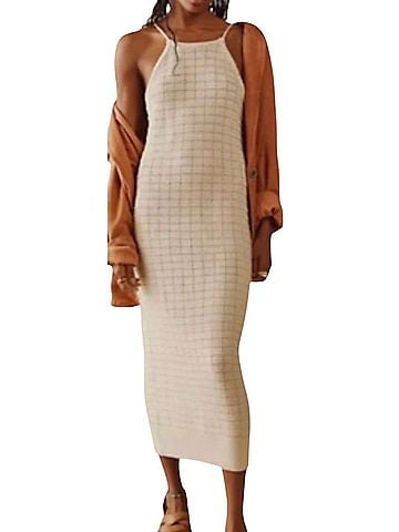 Free People Mallorca Fauxchet Natural Casual Dress (view 2)