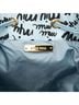 Miu Miu 100% Canvas Blue Printed Canvas Drawstring Pouch One size - photo 6