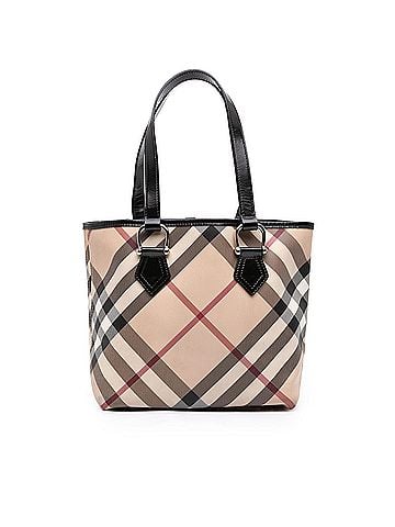 Burberry Supernova Check Coated Canvas Tote (view 1)