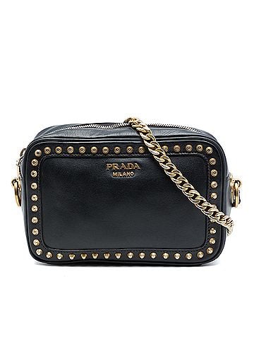 Prada City Calf Studded Camera Bag (view 1)