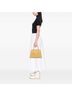 Prada 100% Leather Yellow Saffiano Lux Pyramid Frame Handbag One size - photo 2