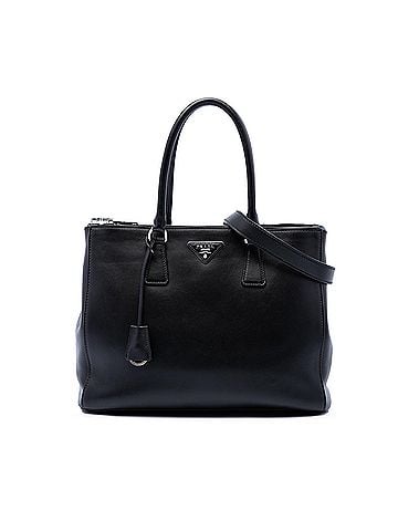 Prada Large City Calf Galleria Double Zip Satchel (view 1)