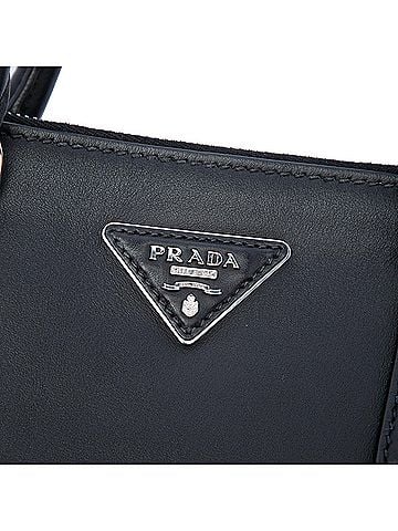 Prada Large City Calf Galleria Double Zip Satchel (view 2)