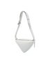 Prada 100% Leather White Saffiano Cuir Triangle Convertible Shoulder Bag One size - photo 3