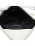 Prada 100% Leather White Saffiano Cuir Triangle Convertible Shoulder Bag One size - photo 5