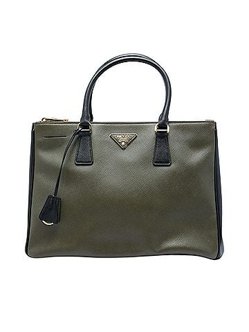 Prada Medium Bicolor Saffiano Lux Galleria Double Zip Satchel (view 1)