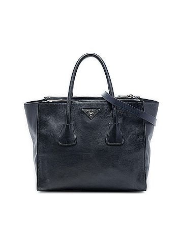 Prada Glace Calf Twin Pocket Double Handle Satchel (view 1)