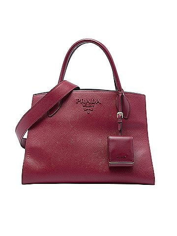 Prada Medium Saffiano Cuir Monochrome Top Handle Tote (view 1)