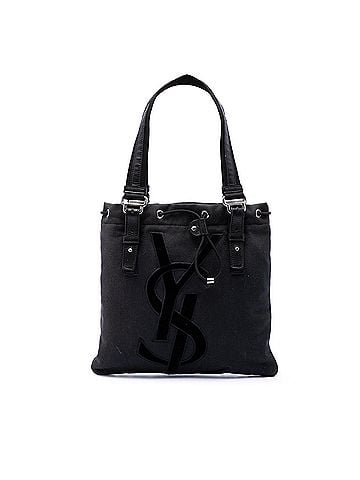 Saint Laurent Small Denim Monogram Kahala Tote (view 1)