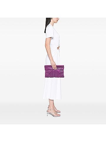 Prada Pleated Nappa Clutch (view 2)