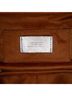 Versace 100% Leather Silver Metallic Leather Tag Bowling Bag One size - photo 6