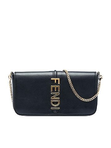 Fendi Leather Fendigraphy Wallet On Chain (view 1)
