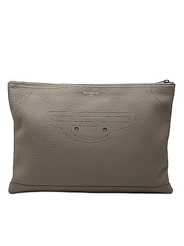 Balenciaga Calfskin Motocross Blackout Clutch (view 1)