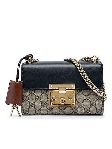 Gucci Small GG Supreme Padlock Crossbody (view 1)