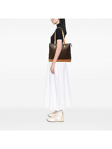 Céline Macadam Coated Canvas Tote (view 2)