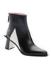 REVOLVE 100% Leather Black White Ankle Boots Size EU 38 - photo 2
