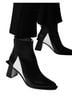REVOLVE 100% Leather Black White Ankle Boots Size EU 38 - photo 1