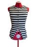 Maeve Stripes Black White Sleeveless Top Size M - photo 1