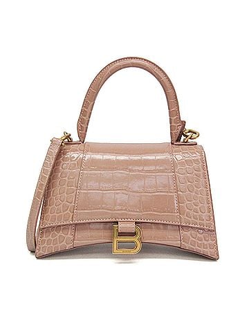 Balenciaga Balenciaga Hour Glass 593546 Women's Leather Handbag,Shoulder Bag Pink Beige (view 1)