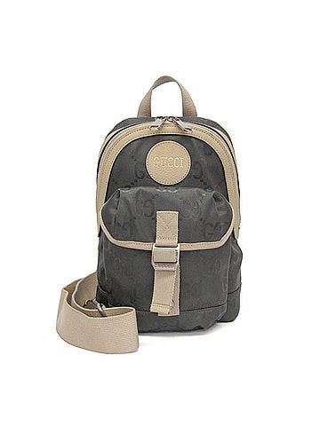 Gucci Gucci Off The Grid 658631 Men's Nylon,Leather Shoulder Bag,Sling Bag Gray,Light Beige (view 1)