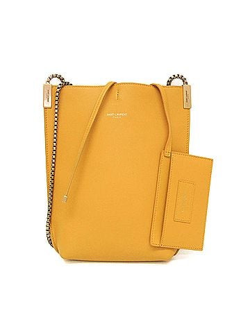Saint Laurent Saint Laurent Small Hobo Chain Shoulder Bag 654990 Women's Leather Shoulder Bag Yellow (view 1)