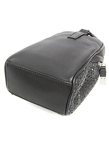 Dior Homme Dior Homme Small Pouch With Carabiner Men's Leather Pouch Black (view 2)