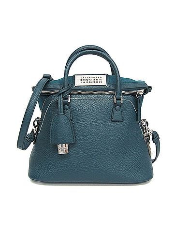 Maison Margiela Maison Margiela 5AC S56WG0082 Women's Leather,Canvas Handbag,Shoulder Bag Blue Green (view 1)