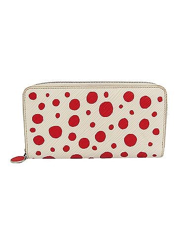Louis Vuitton Louis Vuitton Epi LV X YK Zippy Wallet Yayoi Kusama M81961 Women's Epi Leather Long Wallet (bi-fold) Red Color,White (view 1)