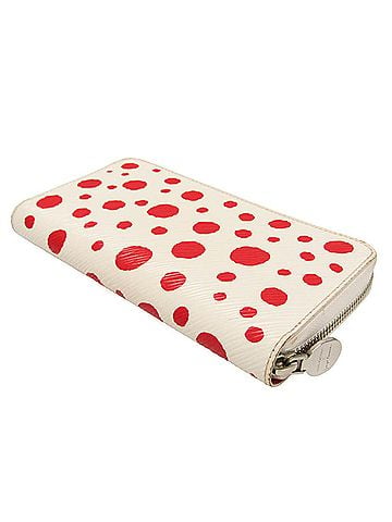 Louis Vuitton Louis Vuitton Epi LV X YK Zippy Wallet Yayoi Kusama M81961 Women's Epi Leather Long Wallet (bi-fold) Red Color,White (view 2)