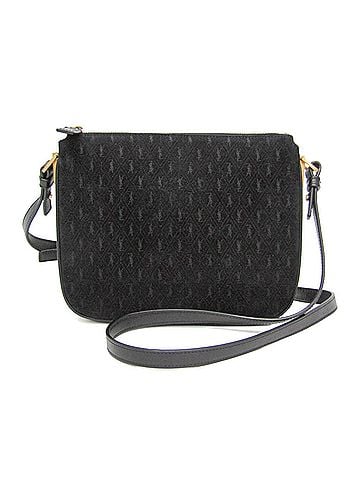 Saint Laurent Saint Laurent Monogram 585541 Women's Leather,Suede Shoulder Bag Black (view 1)