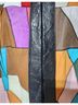 Retro 100% Leather Multi Color Jacket Size L - photo 8
