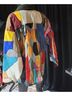 Retro 100% Leather Multi Color Jacket Size L - photo 11
