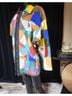 Retro 100% Leather Multi Color Jacket Size L - photo 12