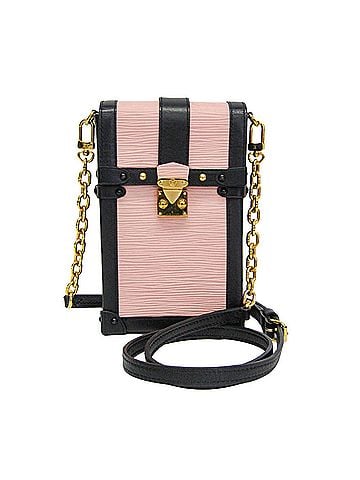 Louis Vuitton Louis Vuitton Epi Trunk Vertical M67872 Women's Shoulder Bag Black,Rose Ballerine (view 1)