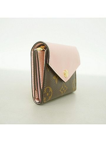 Louis Vuitton Louis Vuitton Tri-fold Wallet Monogram Portefeuille Zoe M62933 Brown Rose Ballerine Women's (view 2)